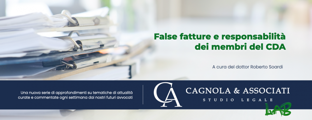 False fatture e responsabilità dei membri del CDA